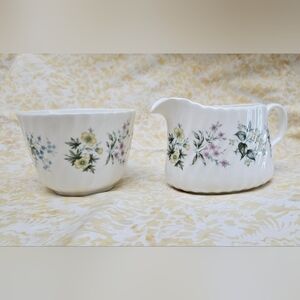 Reduced Price!  Minton Spring Valley Cream & Sugar Set
